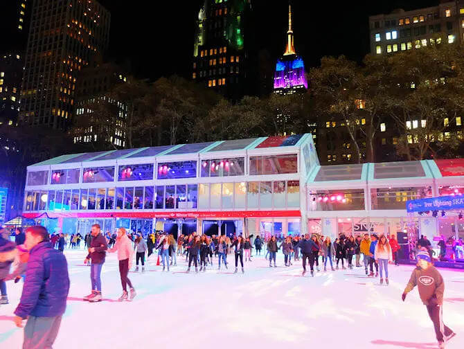 Pattinare a New York - Bryant Park