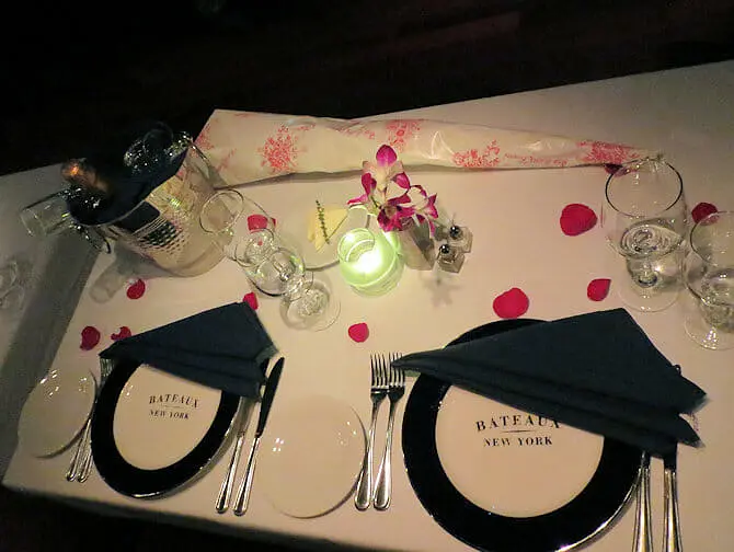 Bateaux crociera con cena a New York - Cena romantica