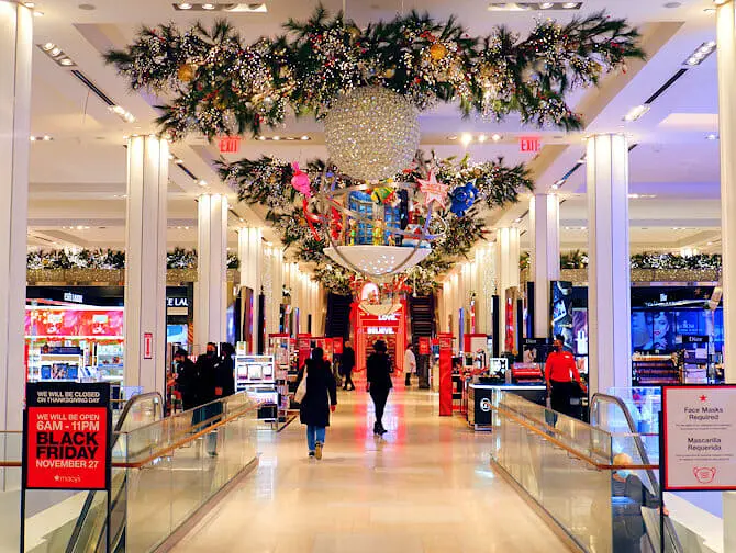 Macy's a New York - Decorazioni di Natale