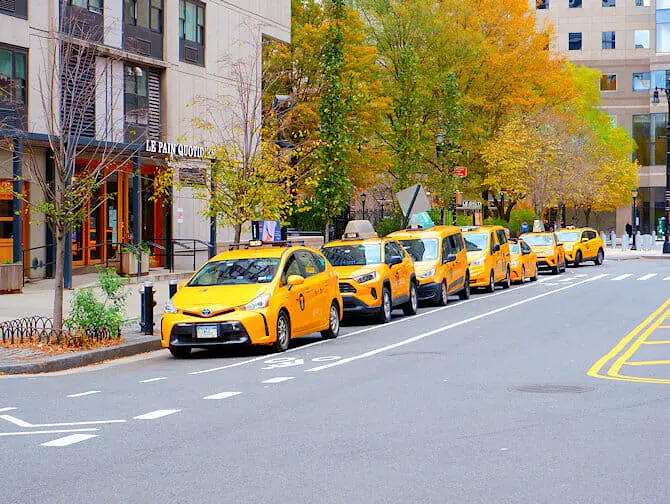 I taxi a New York - Yellow cab sulle strade di New York