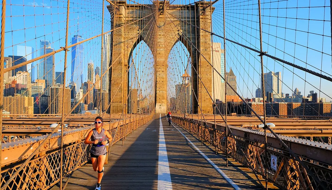 Ponte di Brooklyn a New York - Corsa