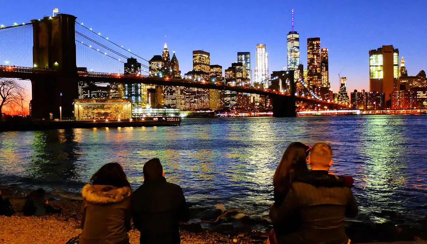 Ponte di Brooklyn a New York - Skyline