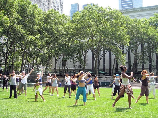 Lezioni di danza in Bryant Park
