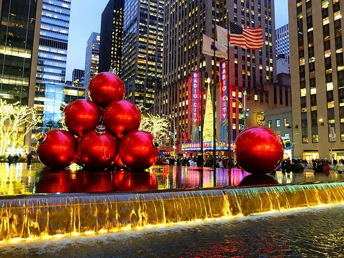 Decorazioni di Natale a New York
