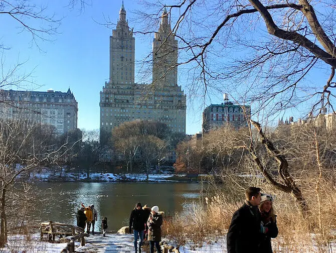 Giorno di Capodanno a New York - Pattinaggio sul ghiaccio in Central Park