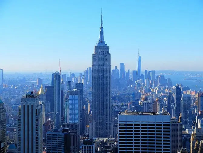 Giorno di Capodanno a New York - Veduta dal Top of the Rock