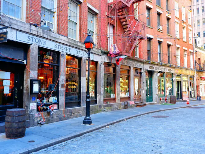 Cosa vedere a Lower Manhattan e nel Financial District - Stone Street