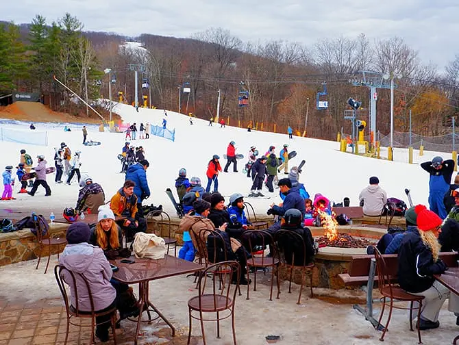 Sciare o fare snowboard a New York per un giorno - Atmosfera