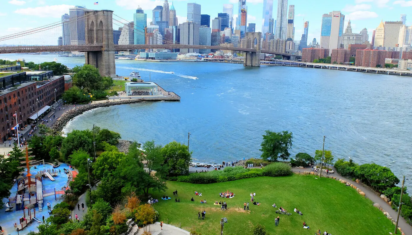 Brooklyn Bridge Park a New York - Dall'alto