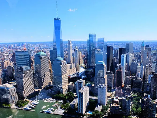 Gli itinerari del giro in elicottero a New York - Manhattan skyline