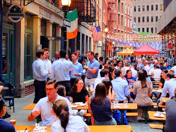 Ristoranti su Stone Street a New York