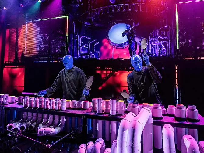 Biglietti per Blue Man Group a New York - Sul palco