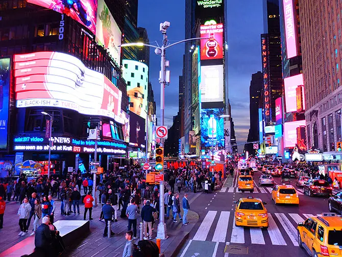 Autobus turistico Gray Line a New York - Night Tour