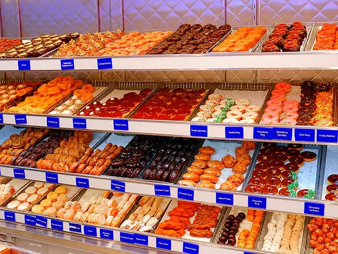 Donut Tour a New York - Vetrina con donut