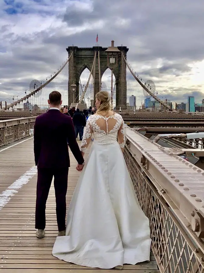 Fotografo di matrimoni a New York - Brooklyn Bridge