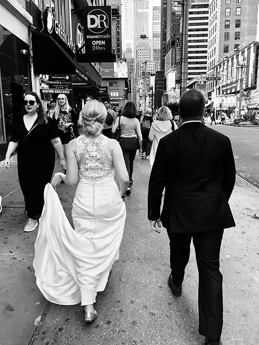 Fotografo di matrimoni a New York - Foto per strada