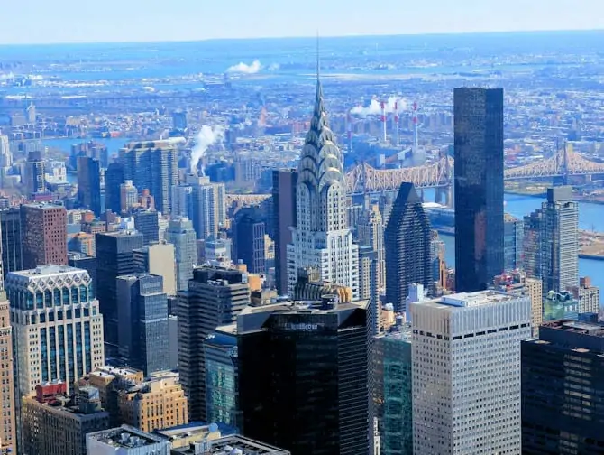 Chrysler Building a New York - Vista del Chrysler Building