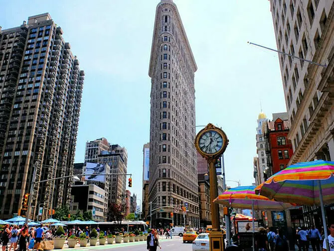 Flatiron Building a New York - Orologio al Flatiron Building