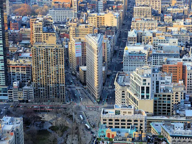 Flatiron Building a New York - Vista