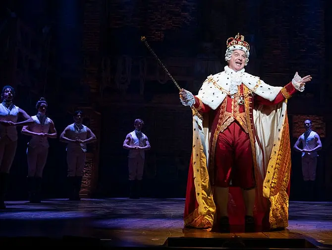 Biglietti per Hamilton a Broadway - Il re