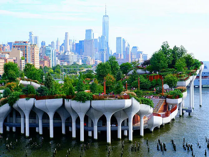 Little Island a New York - Parco su palafitte