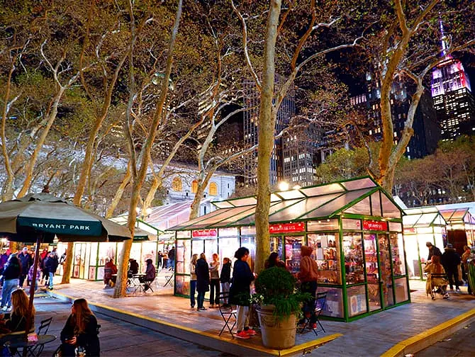 Mercatini di Natale a New York - Mercatino a Bryant Park