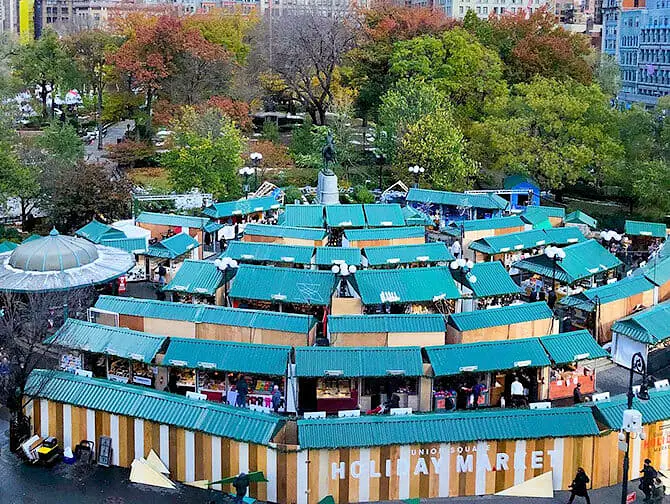 Mercatini di Natale a New York - Union Square