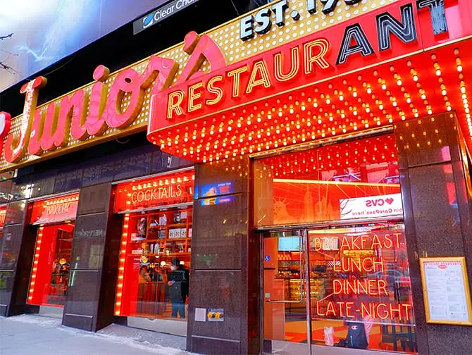 Migliore cheesecake a New York - Ristorante Juniors