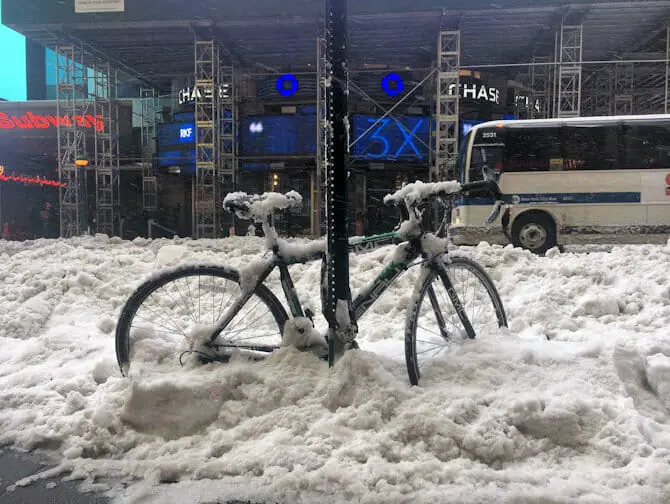 Neve a New York - Trasporti