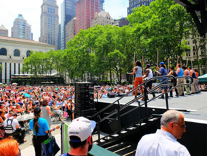 Bryant Park a New York - Broadway