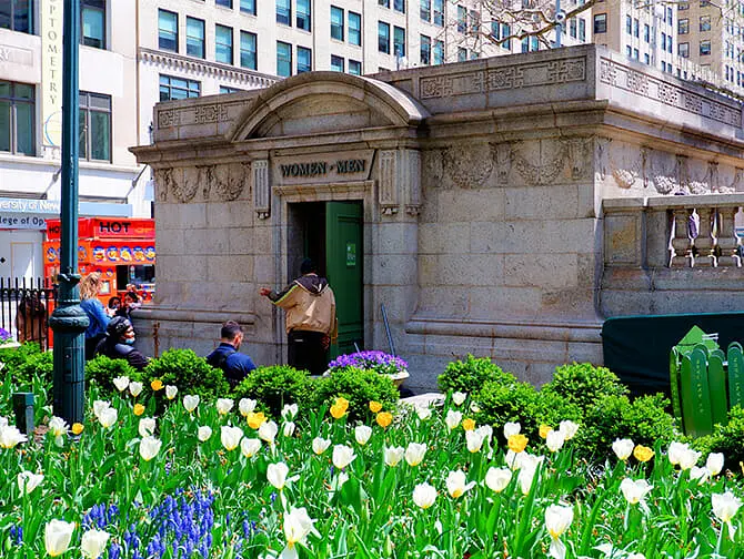 Bryant Park a New York - Bagni pubblici