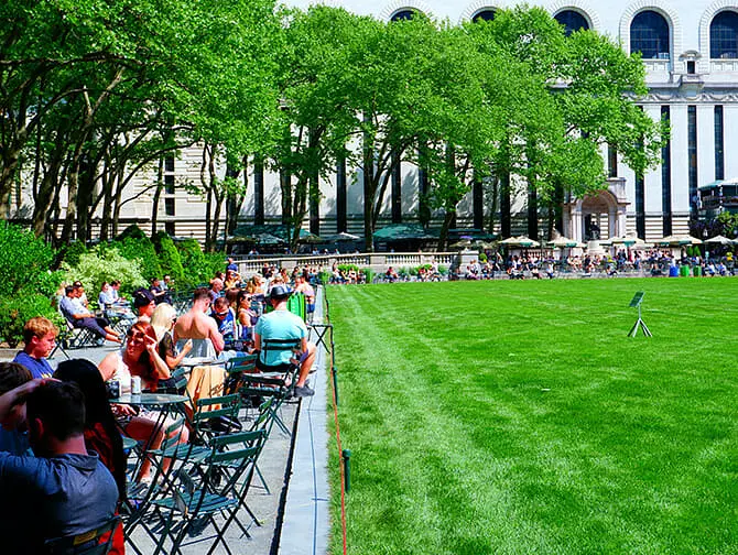 Bryant Park a New York - Biblioteca pubblica