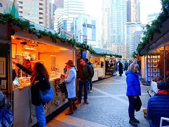 Mercatini di Natale a New York - Columbus Circle