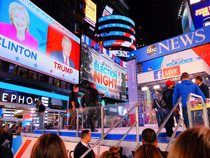 Vivi le elezioni USA a New York