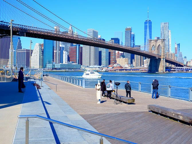 Tour in bici a New York - Brooklyn Bridge Park