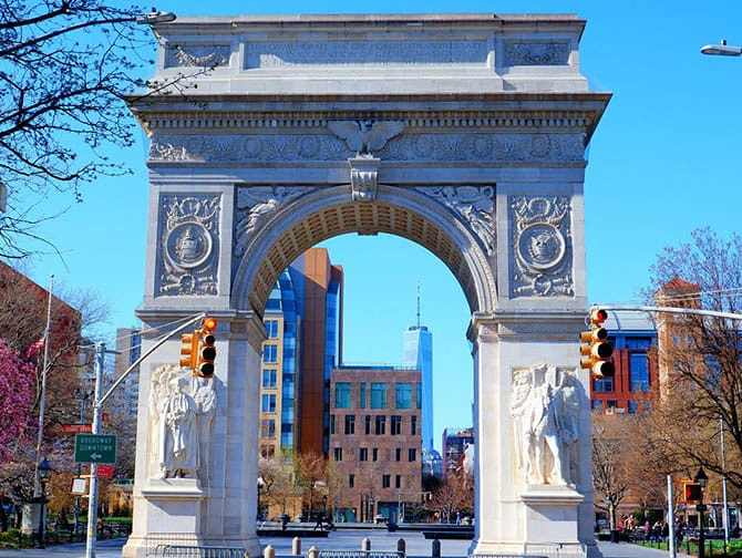 Tour in bici a New York - Washington Square Park