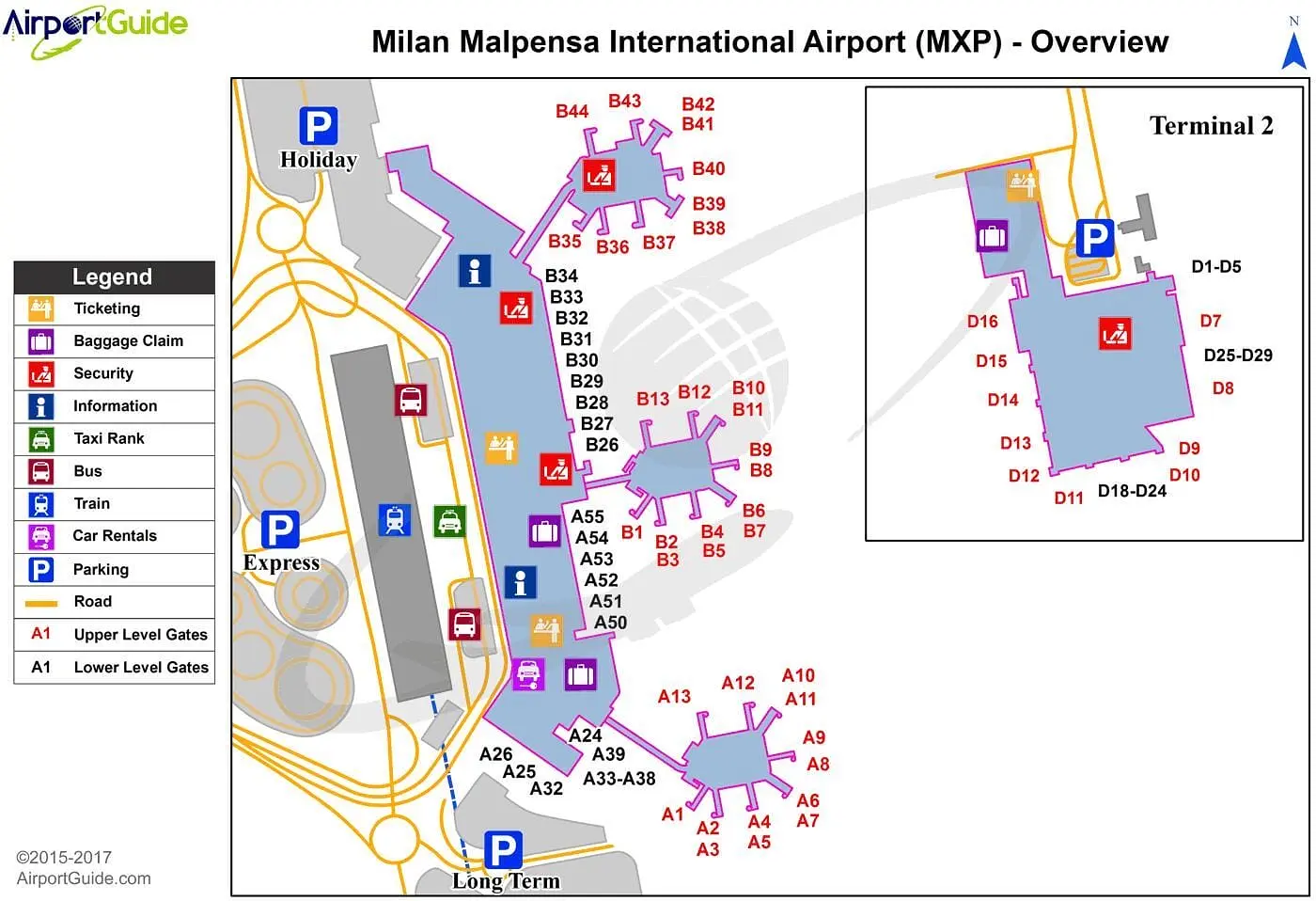 Voli da Milano Malpensa a New York - Mappa