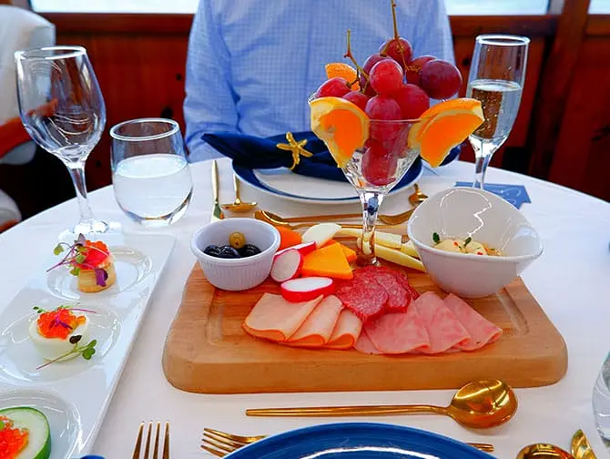 Crociera con cena a New York - Cibo