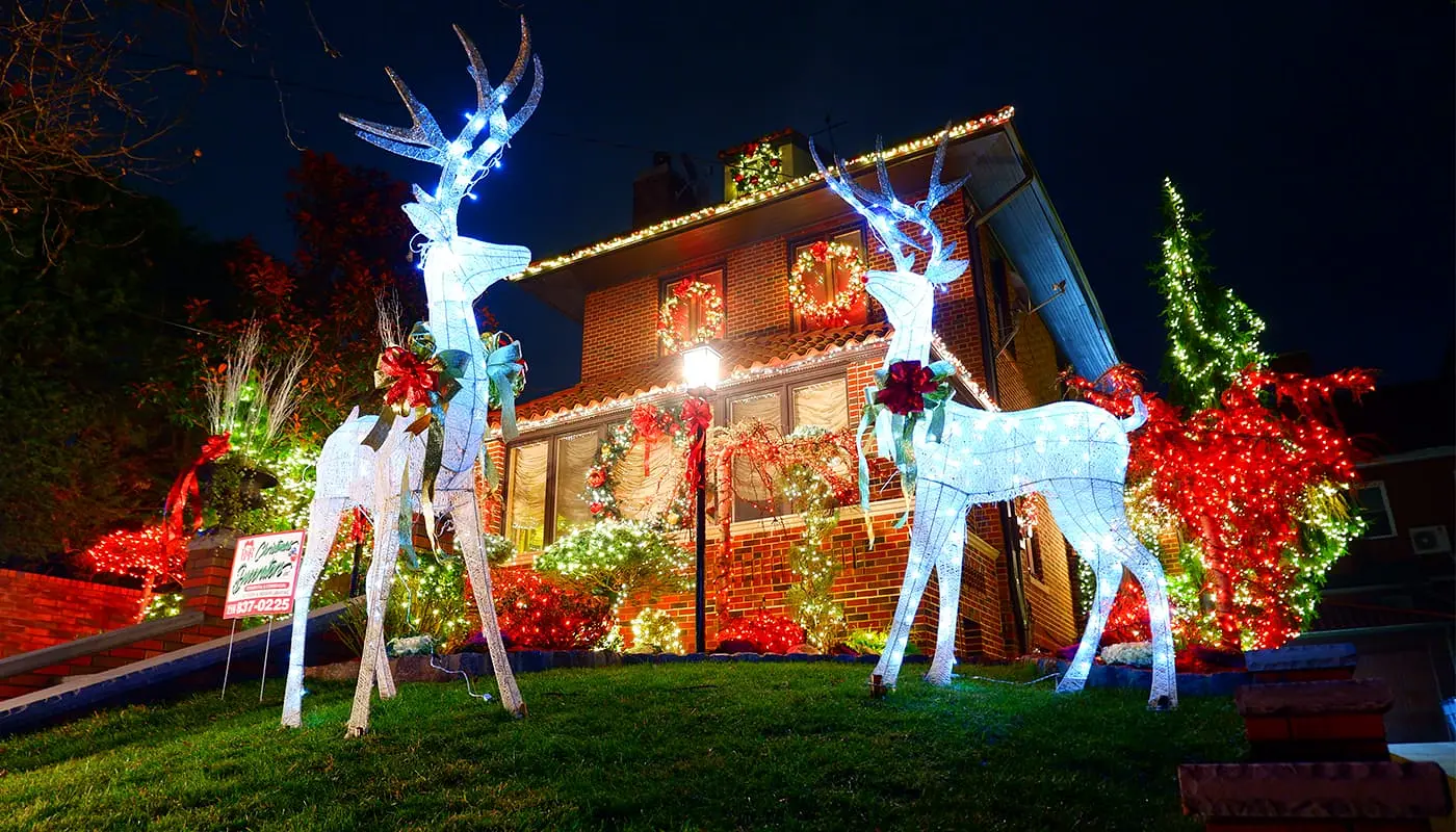 Dyker Heights Christmas Lights tour - Casa addobbata
