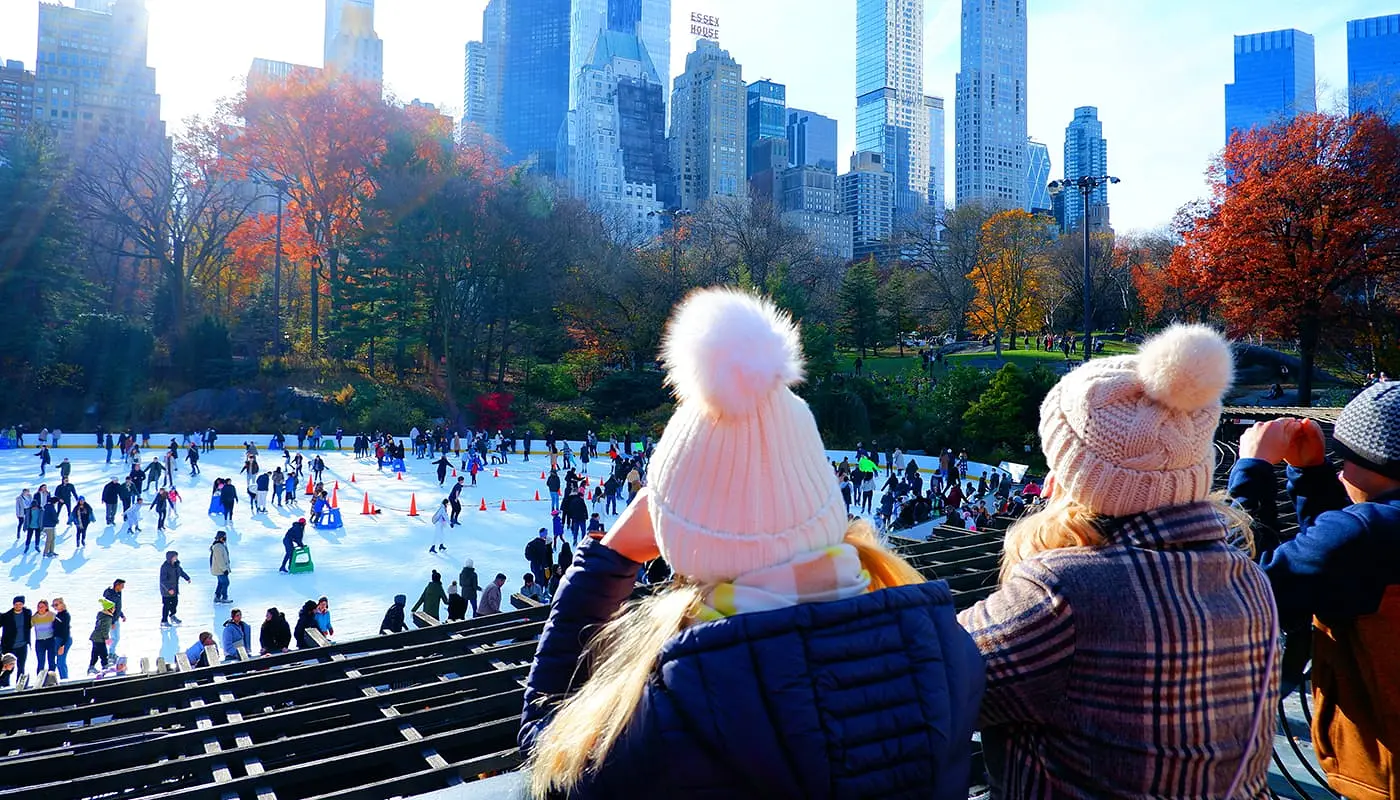 Visitare New York a Natale: itinerario - Pattinare in Central Park