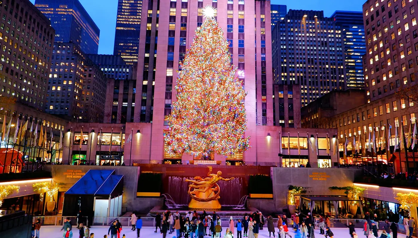 Visitare New York a Natale: itinerario - Albero di Natale del Rockefeller Center