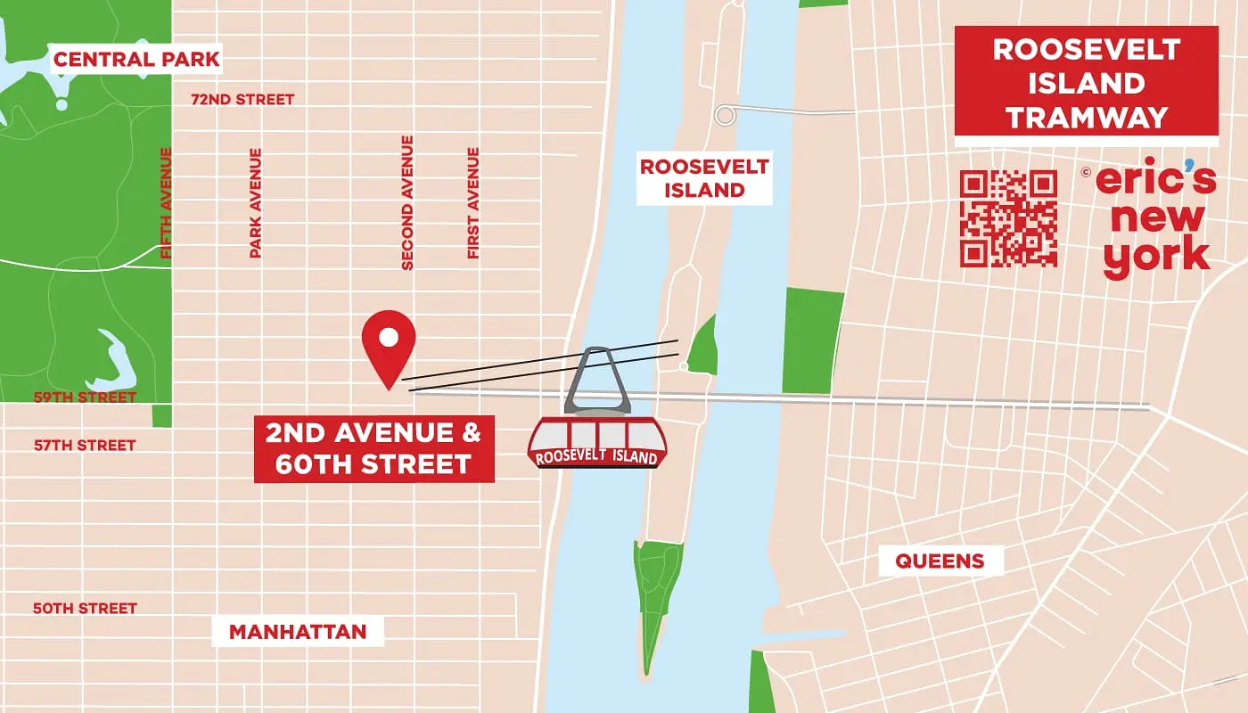 Roosevelt Island Tram - Mappa