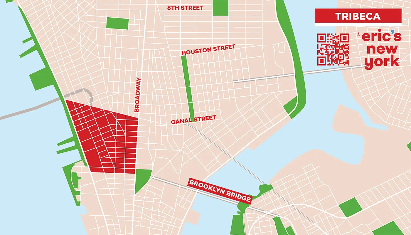 TriBeCa a New York - Mappa Gratuita