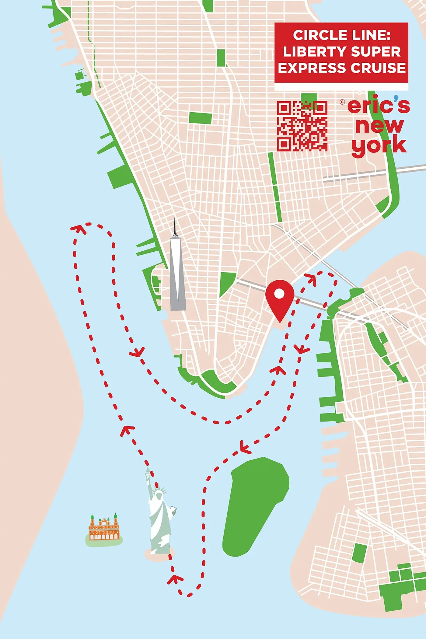 Circle Line: Crociera Liberty Super Express - Percorso