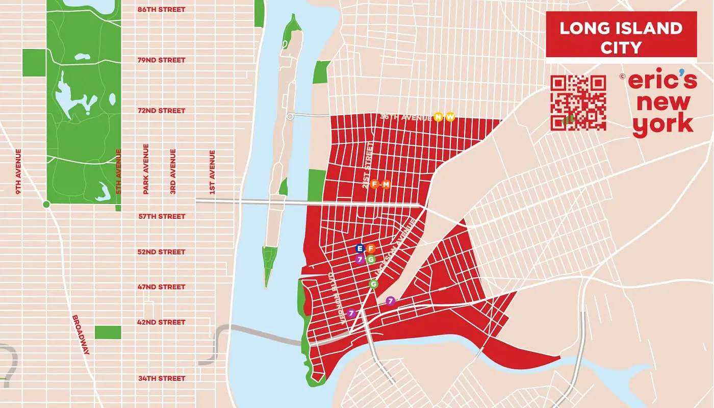 Hotel a Long Island City - Mappa di Long Island City