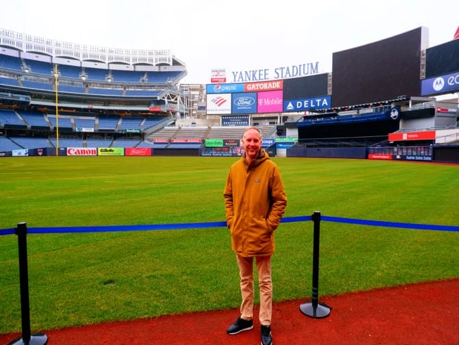 Tour dello Yankee Stadium - Una foto durante il tour