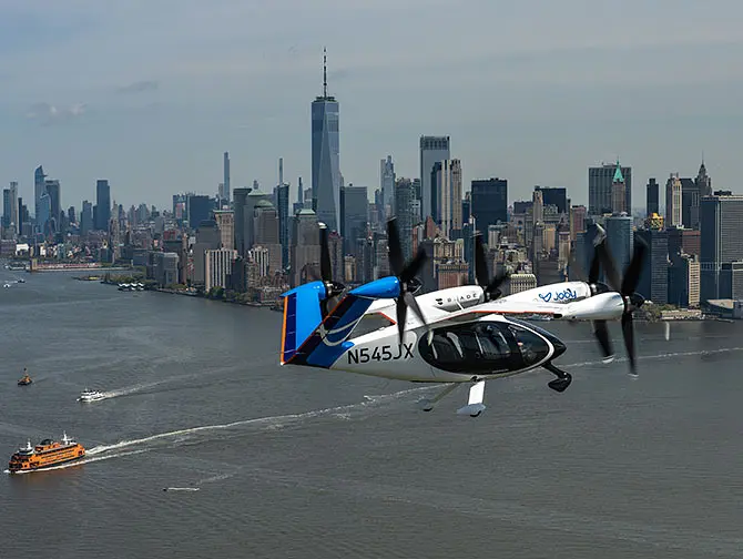 Joby Aviation: taxi aereo elettrico da JFK a Manhattan