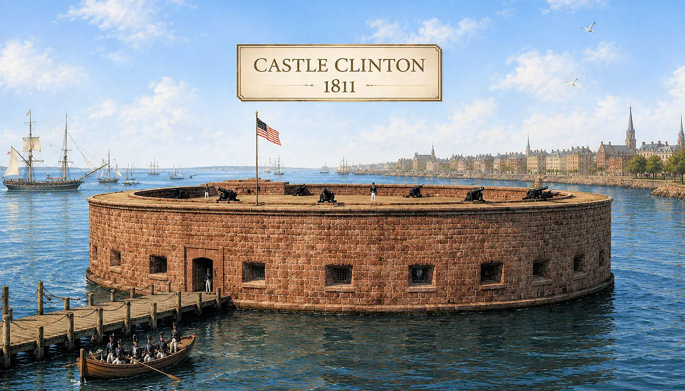Castle Clinton a New York - Idea di come appariva il Castle Clinton
