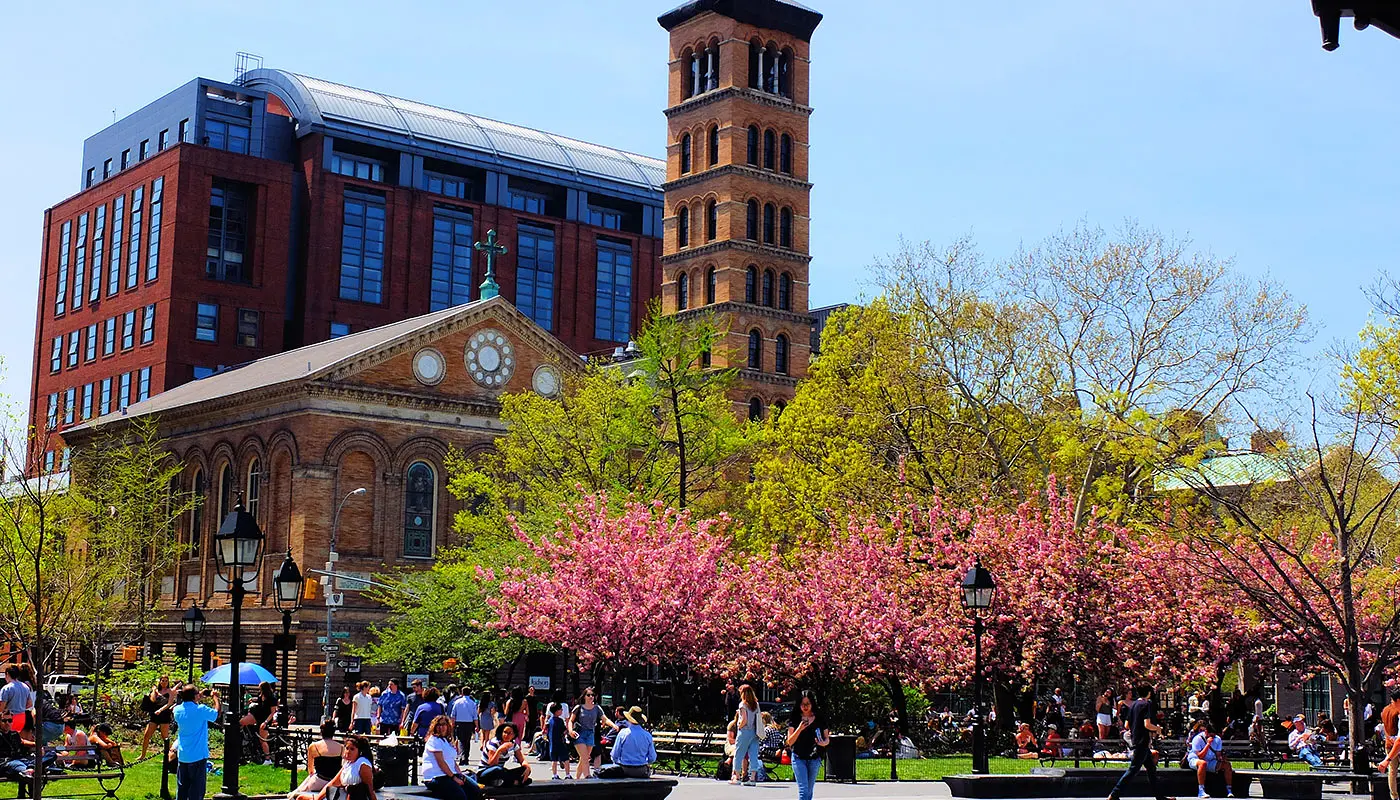 Washington Square Park a New York - Parco con una storia ricca