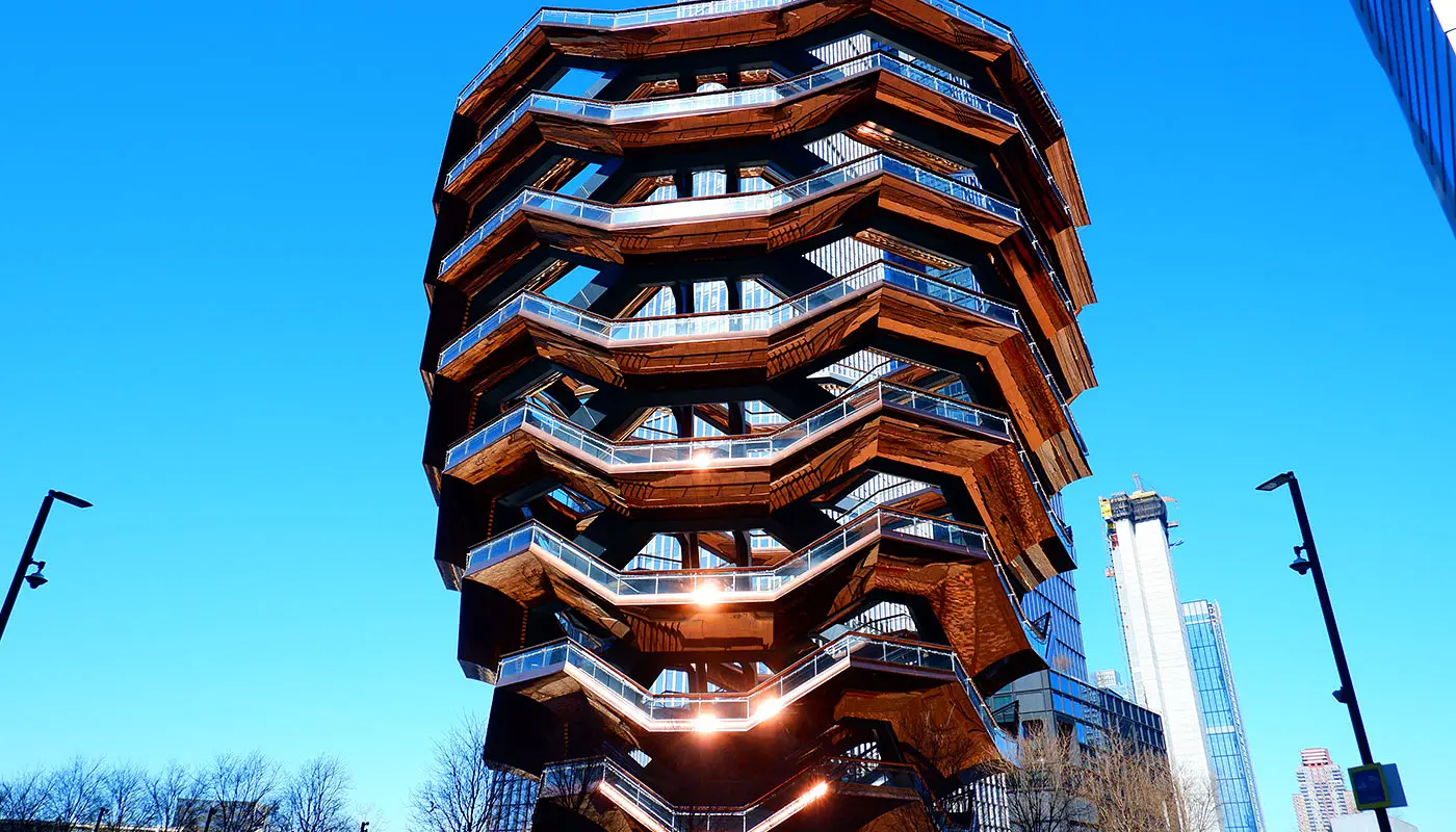 Itinerario a piedi High Line Park - Hudson Yards a New York - Scorcio dell'itinerario a piedi